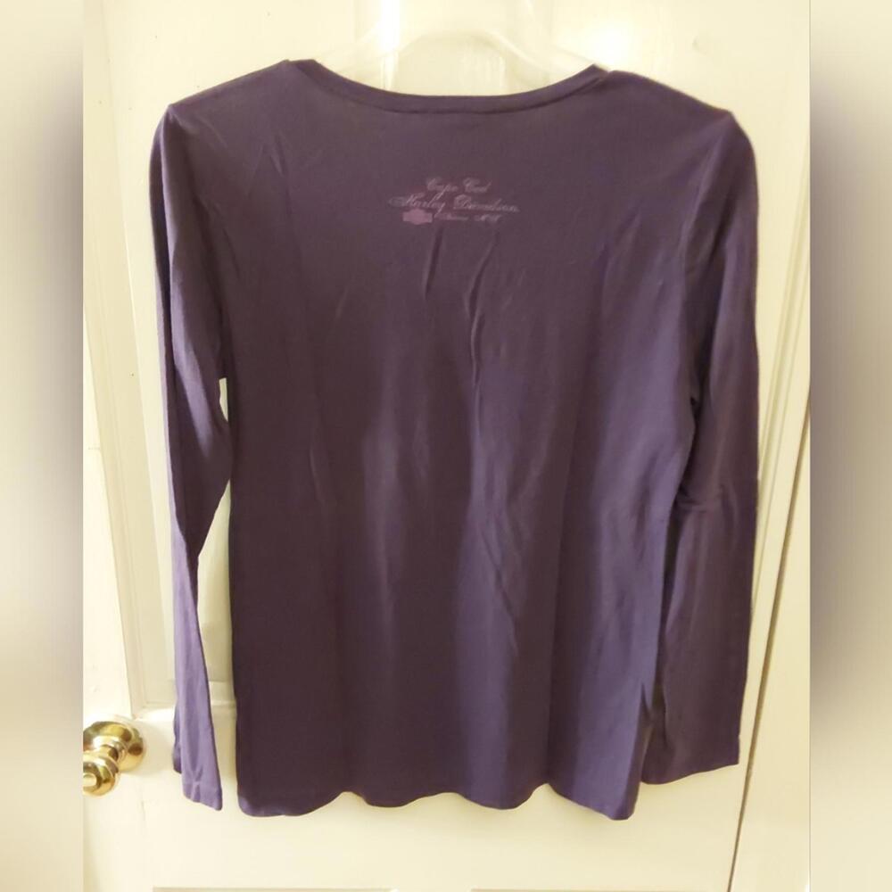 Harley-Davidson 2XL purple long sleeve shirt - Picture 2 of 8